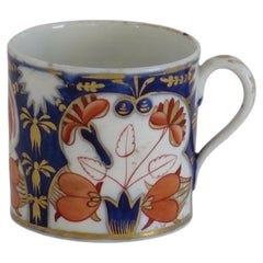 Georgian Coalport Porcelain Coffee Can, Hand Painted, Circa 1810