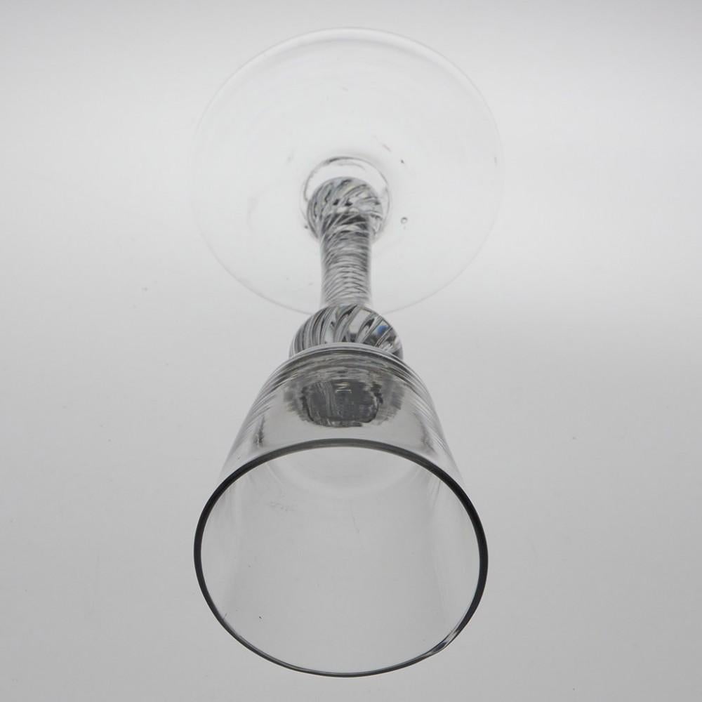 Georgian Composite Stem Bucket Bowl Wine Glass, c1750 In Good Condition For Sale In Tunbridge Wells, GB