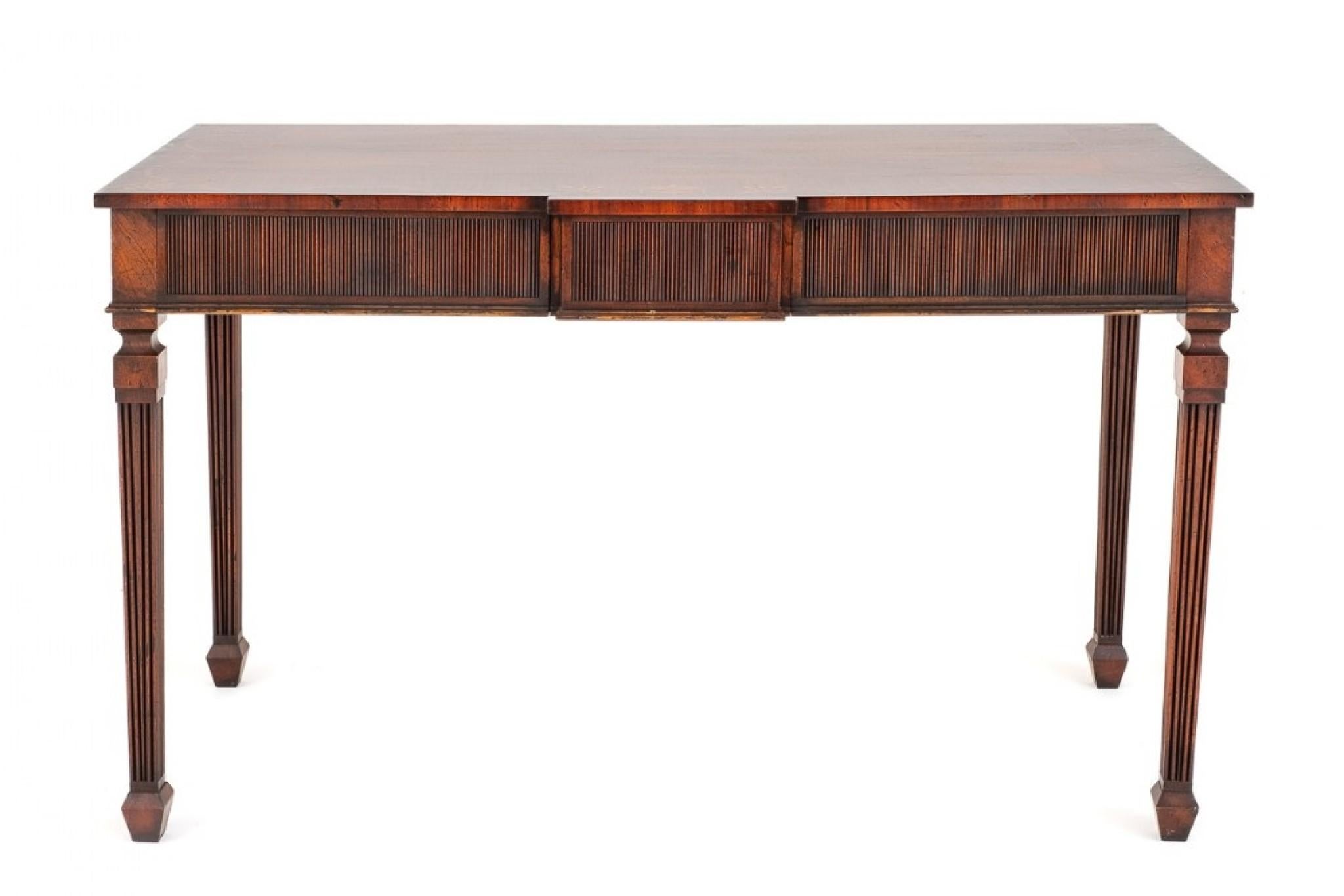 Georgian Console Table Mahogany Revival Inlay For Sale 2
