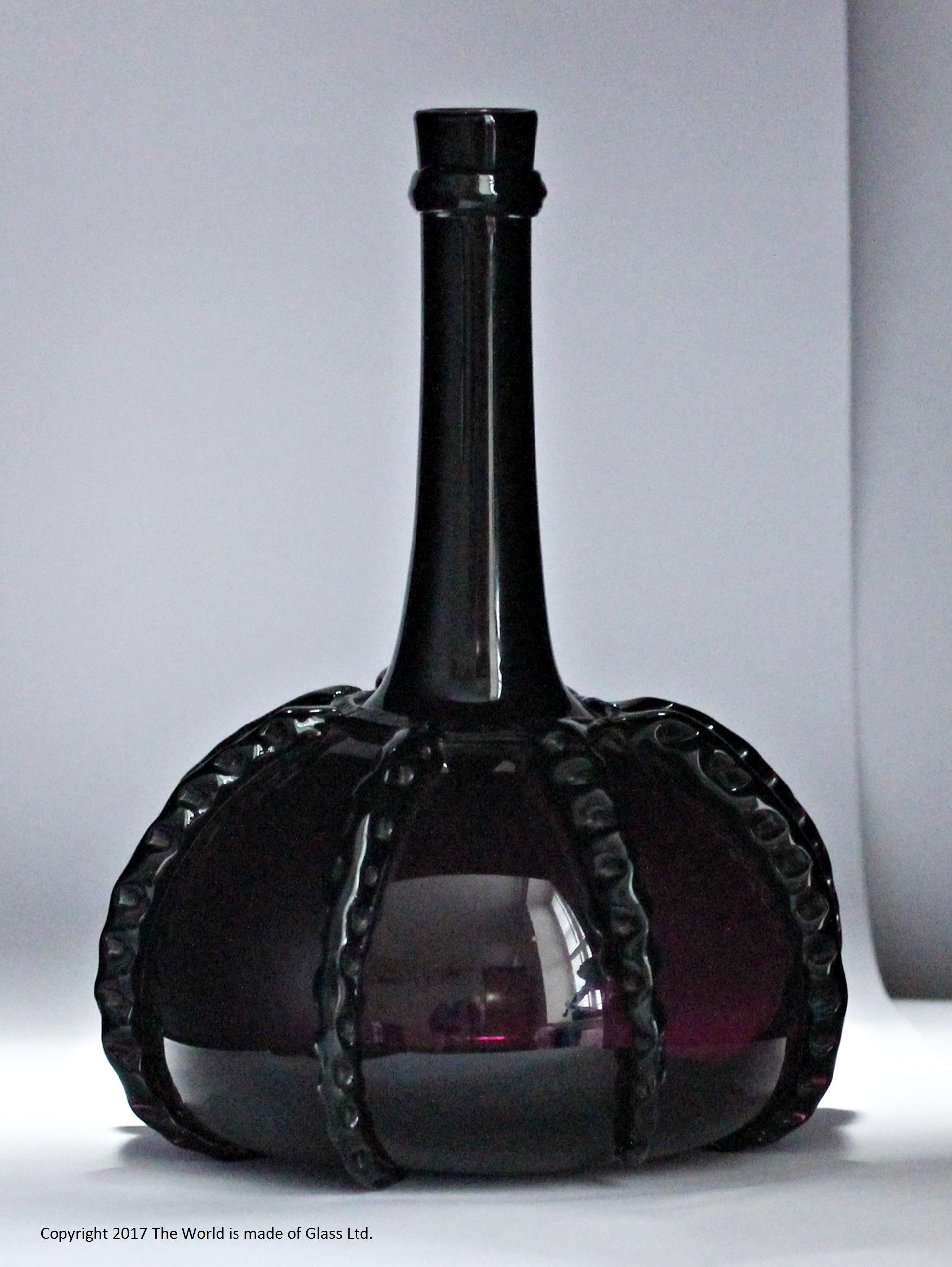 Hand-Crafted Georgian, Continental Amethyst Flask or Decanter For Sale