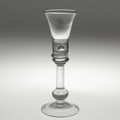 Georgian Cordial Glass with Baluster Stem c1725