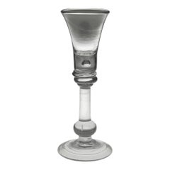 Georgian Cordial Glass with Baluster Stem c1725