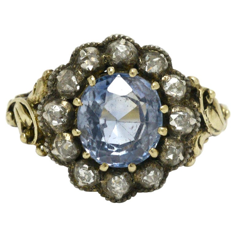 Cornflower Blue Sapphire and Diamond Necklace – San Antonio Jewelry