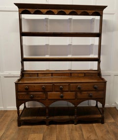 Georgian Country Oak Cottage Dresser