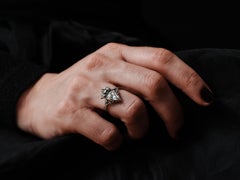 Georgian crowned diamond heart ring from turn of the century 18th/19th century.