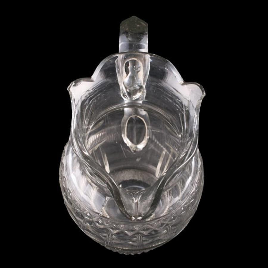 Georgian Cut Glass Jug, 19th Century In Good Condition For Sale In London, GB