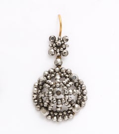 Georgian Cut Steel Dome Earrings Swing and Sway