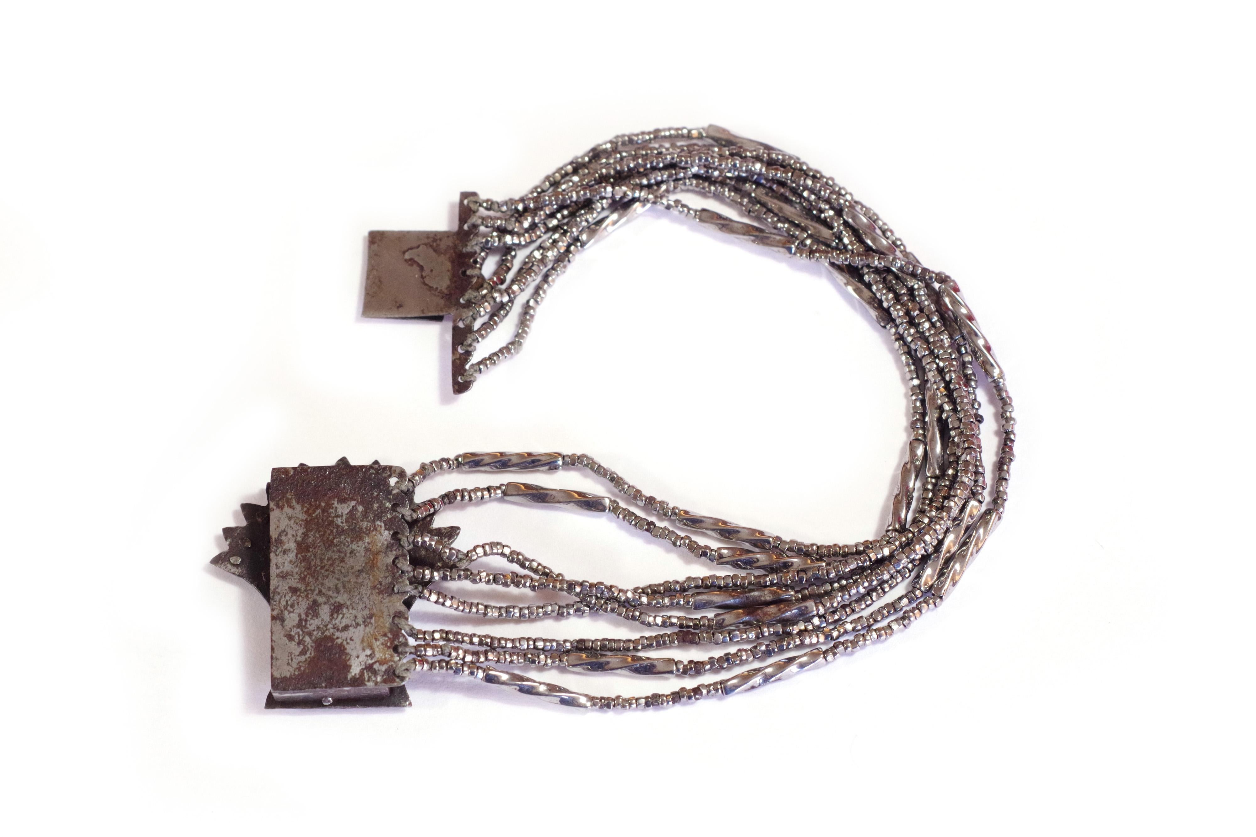 Georgian Cut Steel Polished Bracelet For Sale 6
