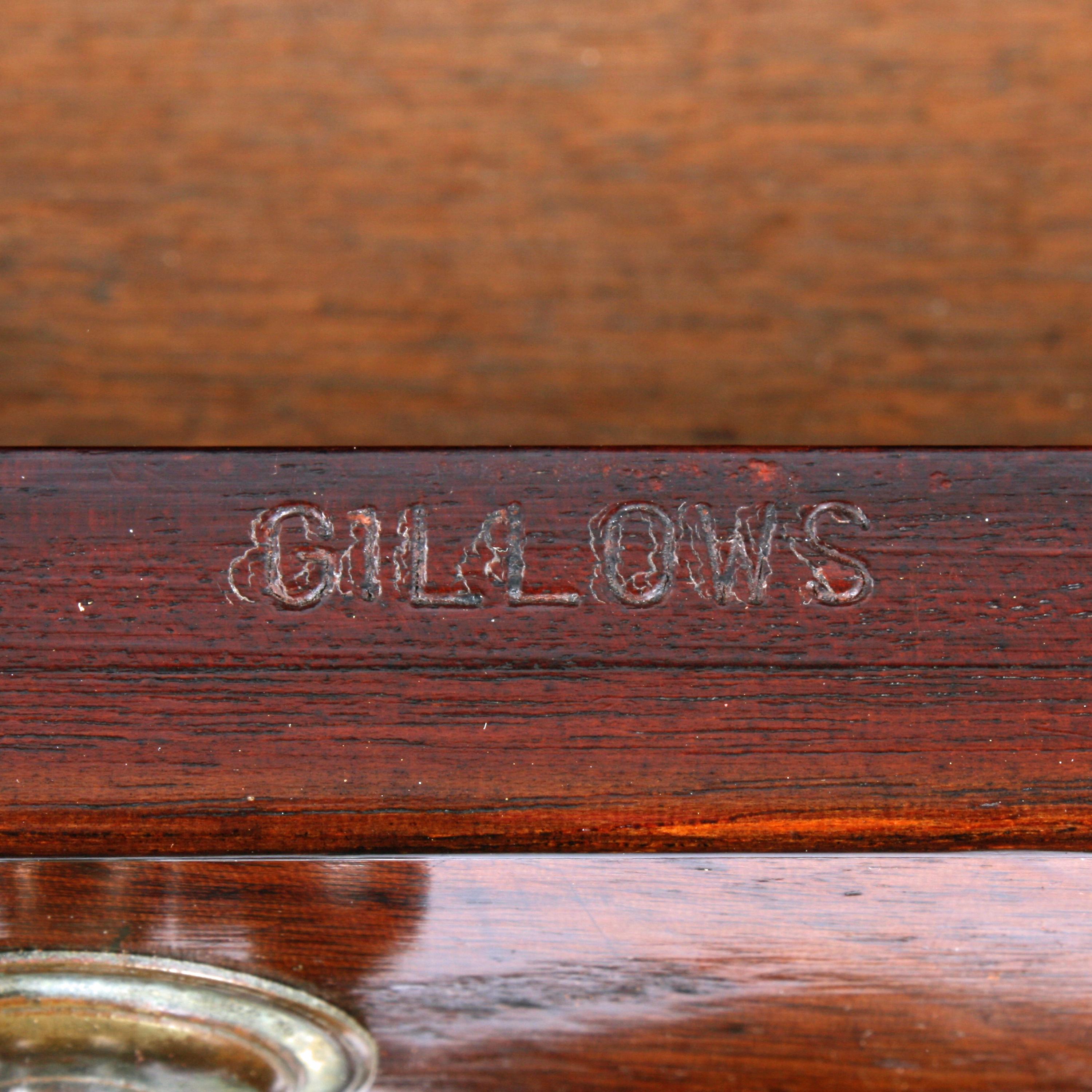 Georgian Cylinder Desk by Gillows For Sale 2