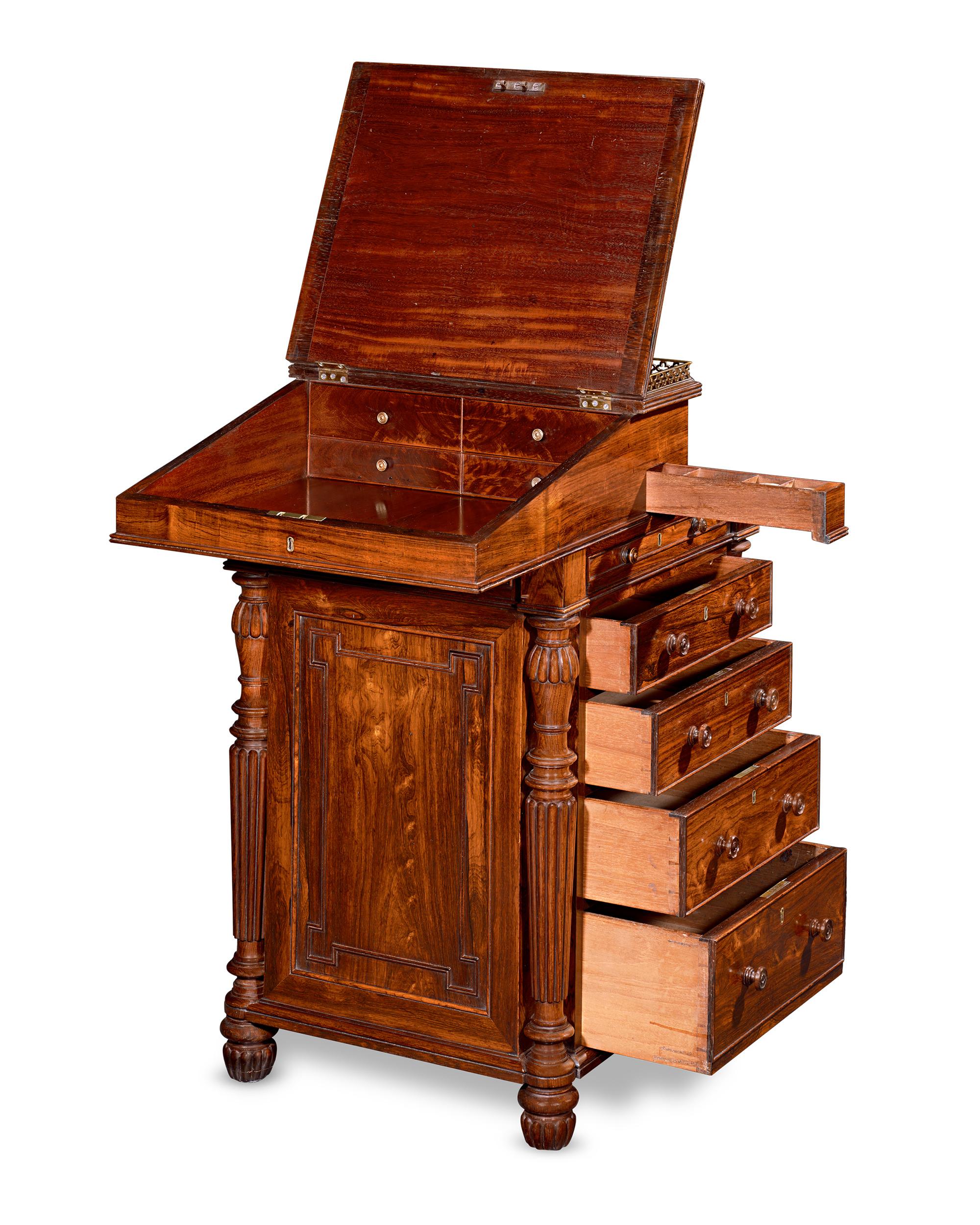 English Georgian Davenport Desk Attributed to Gillows For Sale
