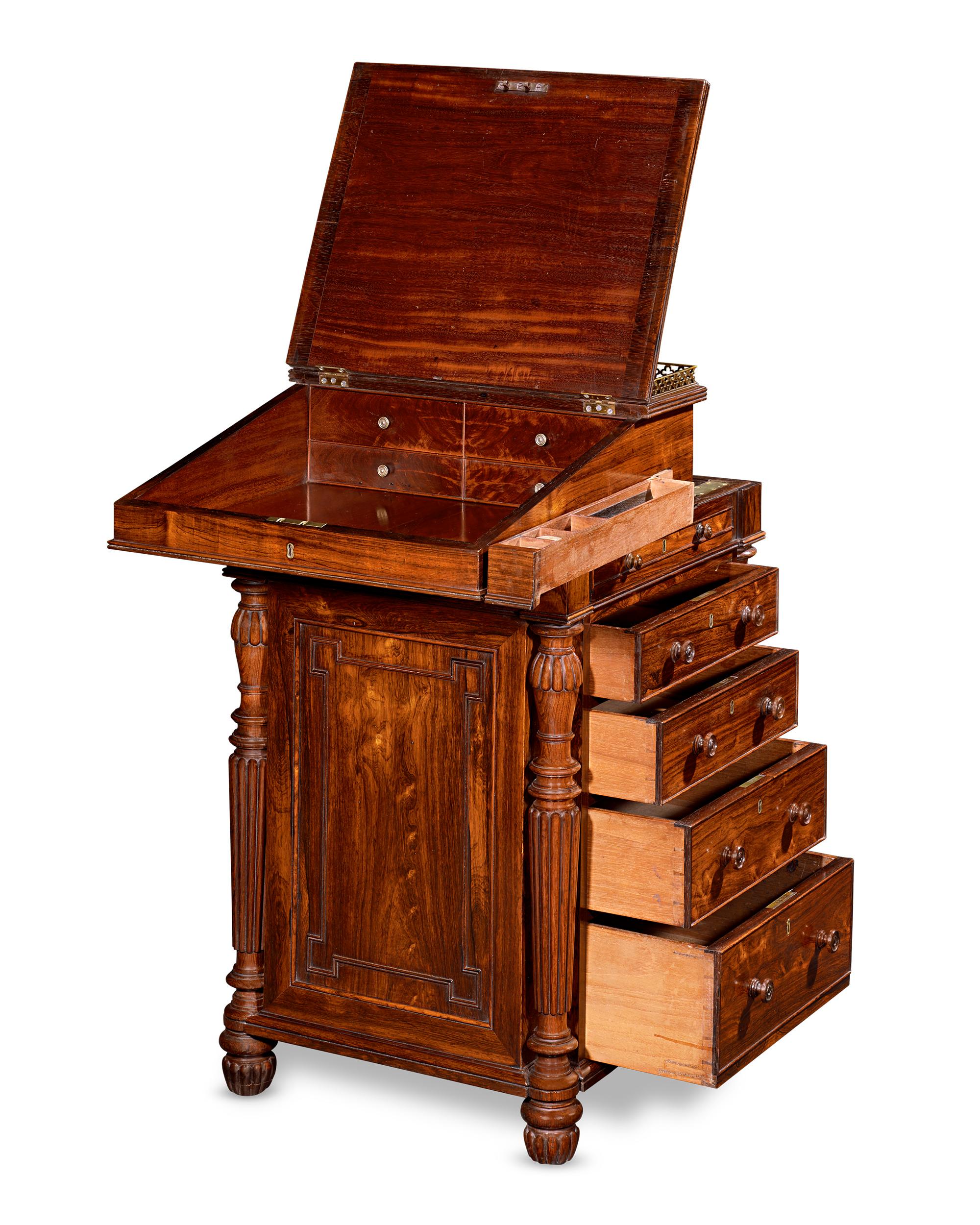 Georgian Davenport Desk Attributed to Gillows In Excellent Condition For Sale In New Orleans, LA