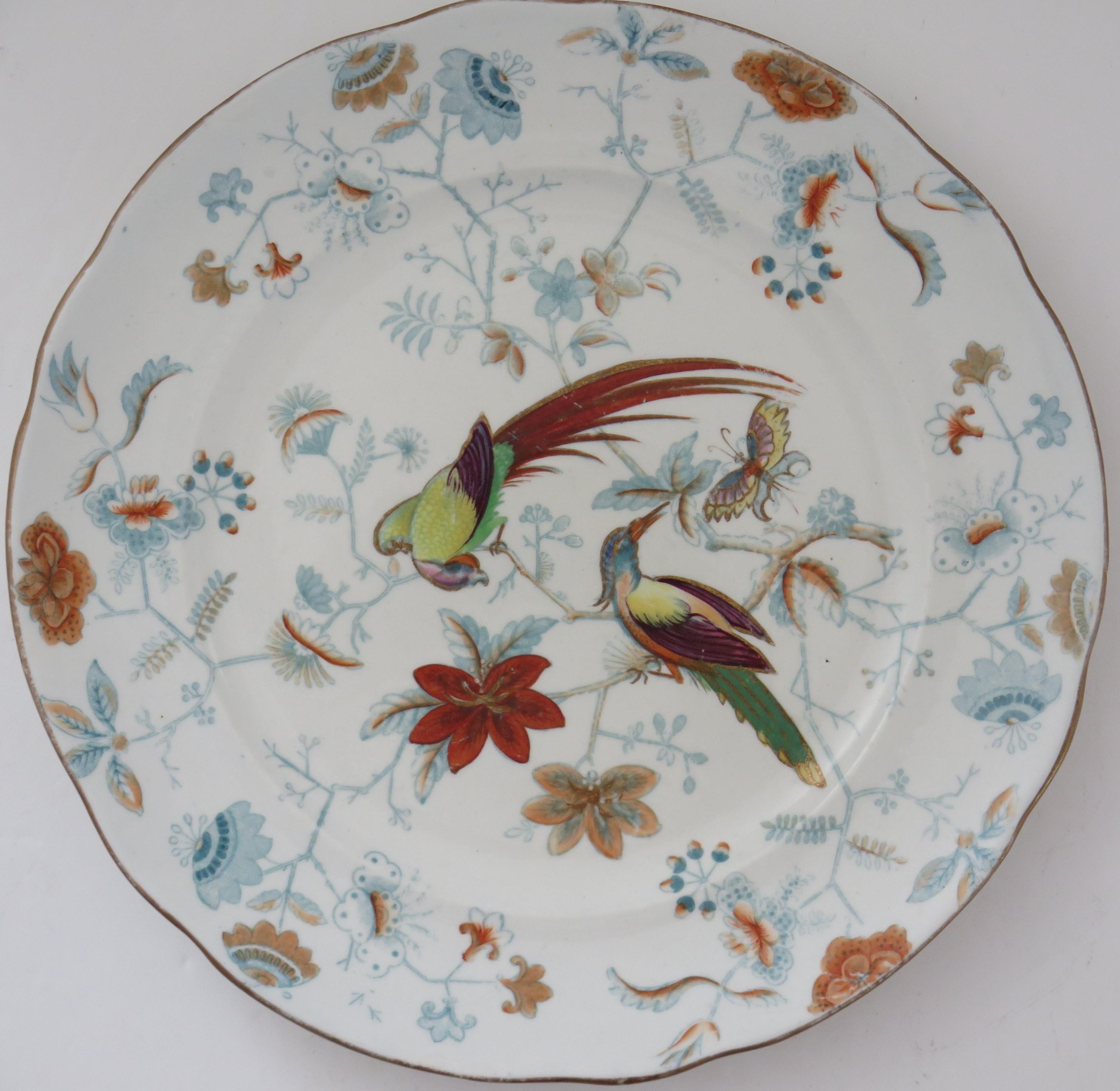 This is a very good, late Georgian Ironstone Desert plate decorated in a rare pattern No.85, manufactured by the English Davenport factory, which was situated in Longport, Staffordshire, England and dating to Circa 1815.

The plate is well potted
