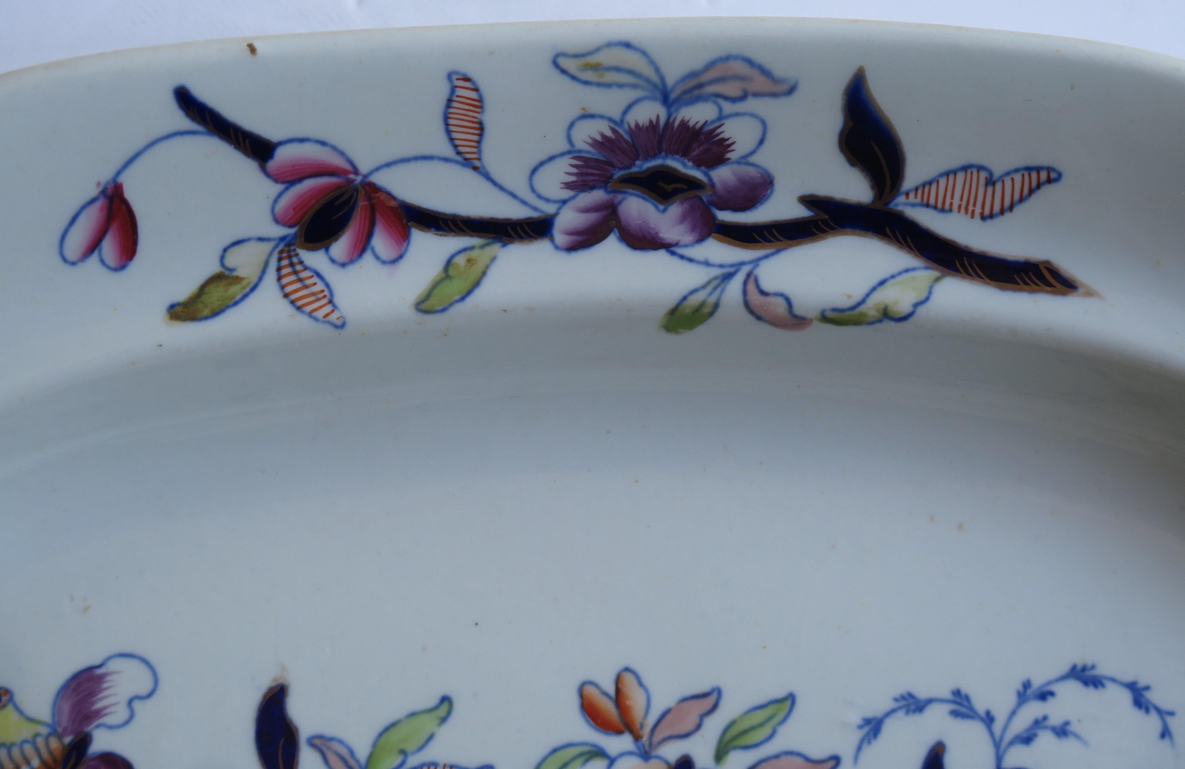 Georgian Davenport Ironstone Platter in Pattern 659, circa 1815 3