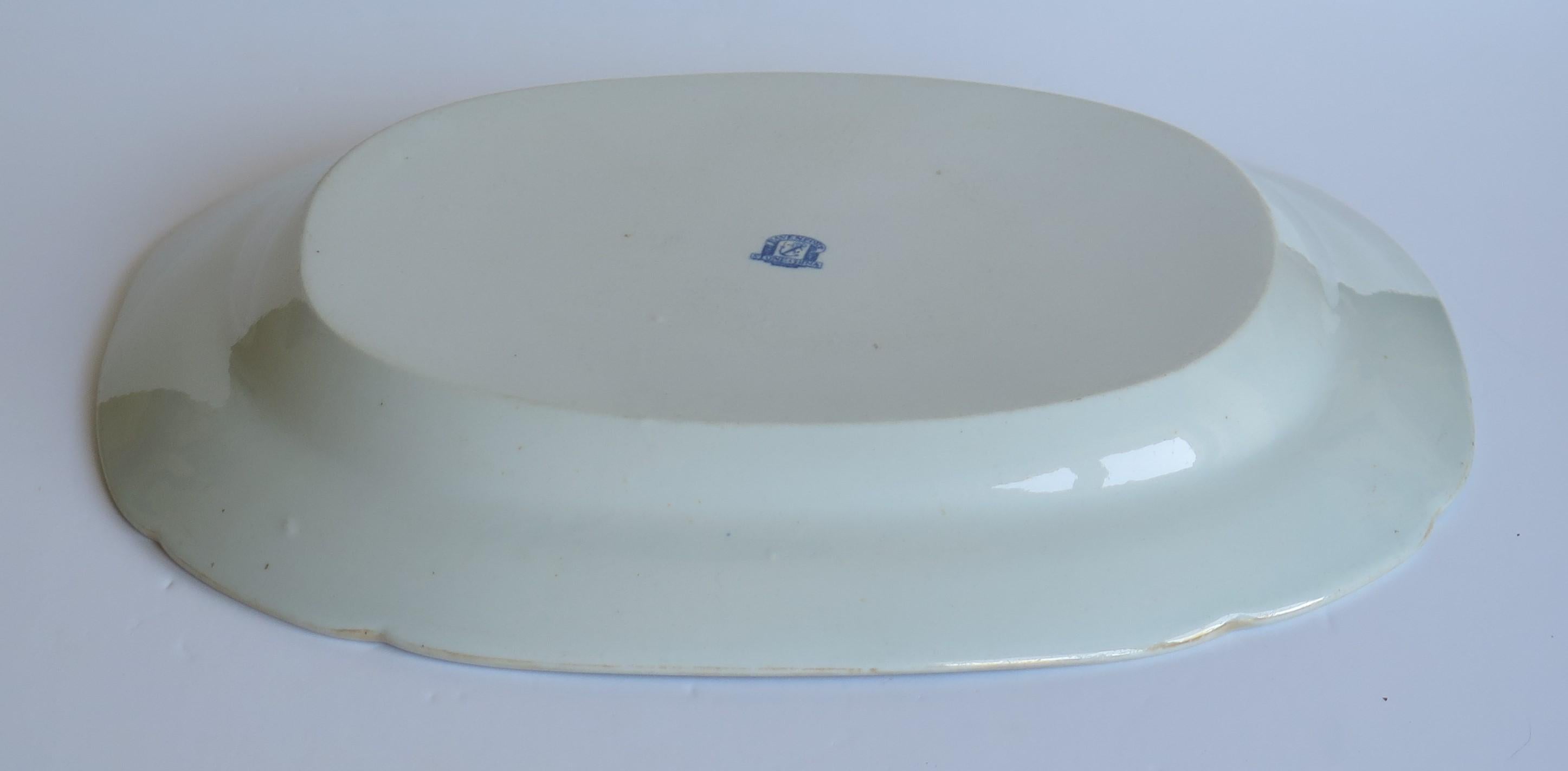Georgian Davenport Ironstone Platter in Pattern 659, circa 1815 4