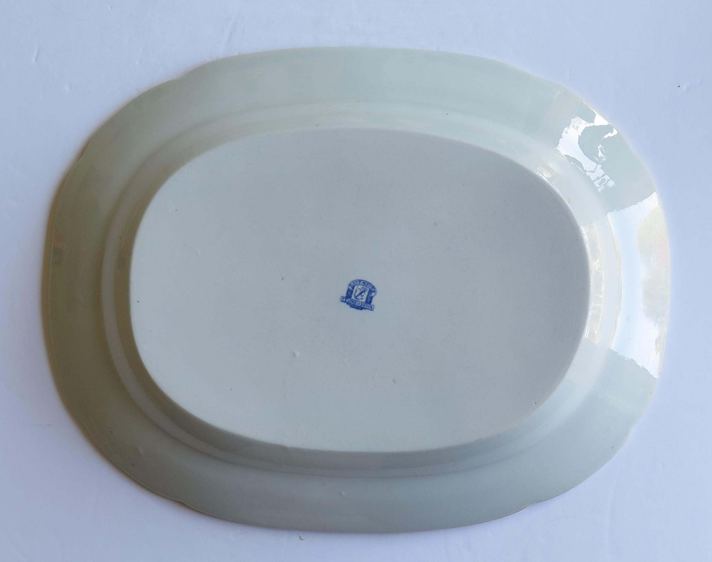 Georgian Davenport Ironstone Platter in Pattern 659, circa 1815 6