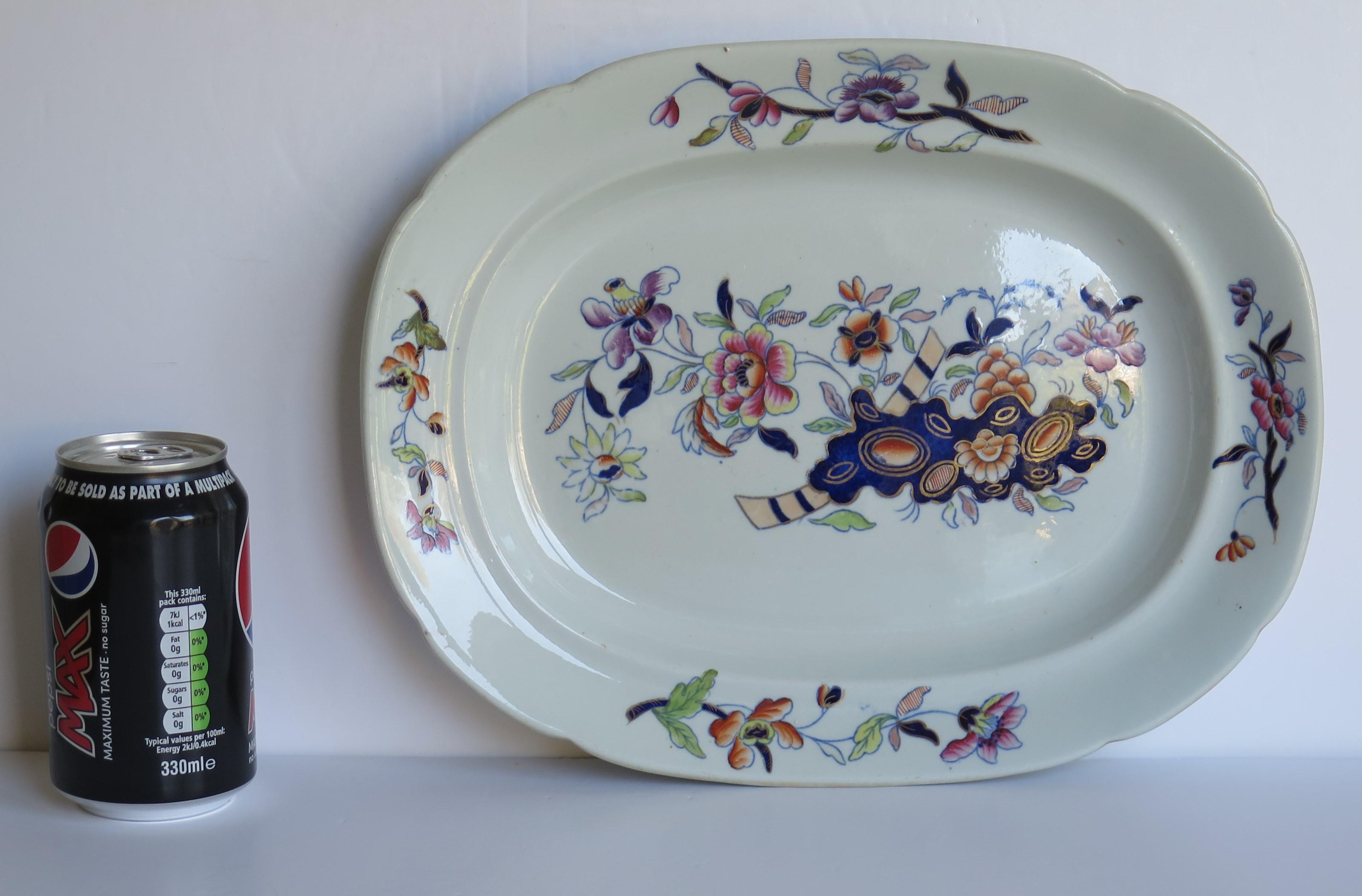 Georgian Davenport Ironstone Platter in Pattern 659, circa 1815 8