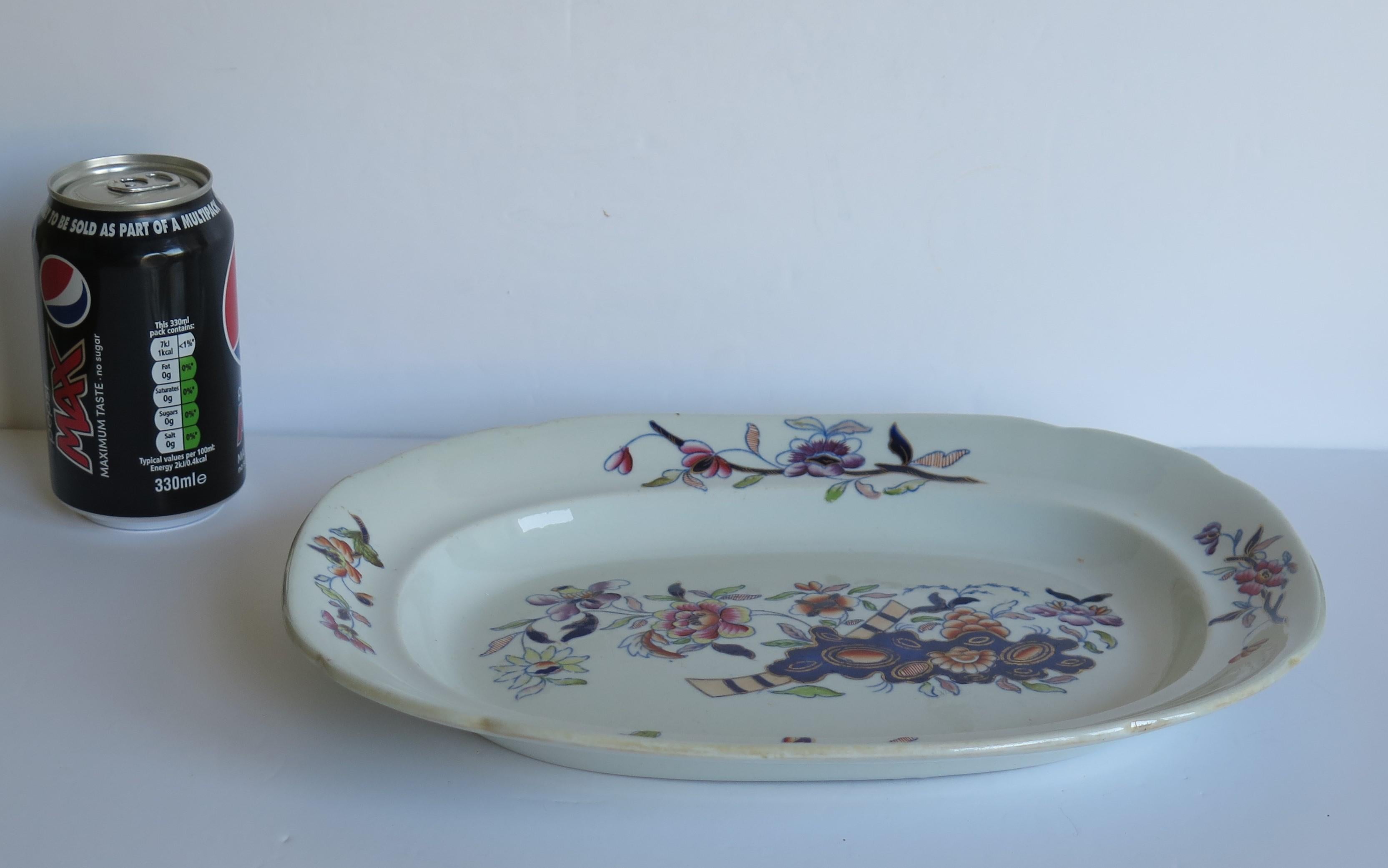 Georgian Davenport Ironstone Platter in Pattern 659, circa 1815 9