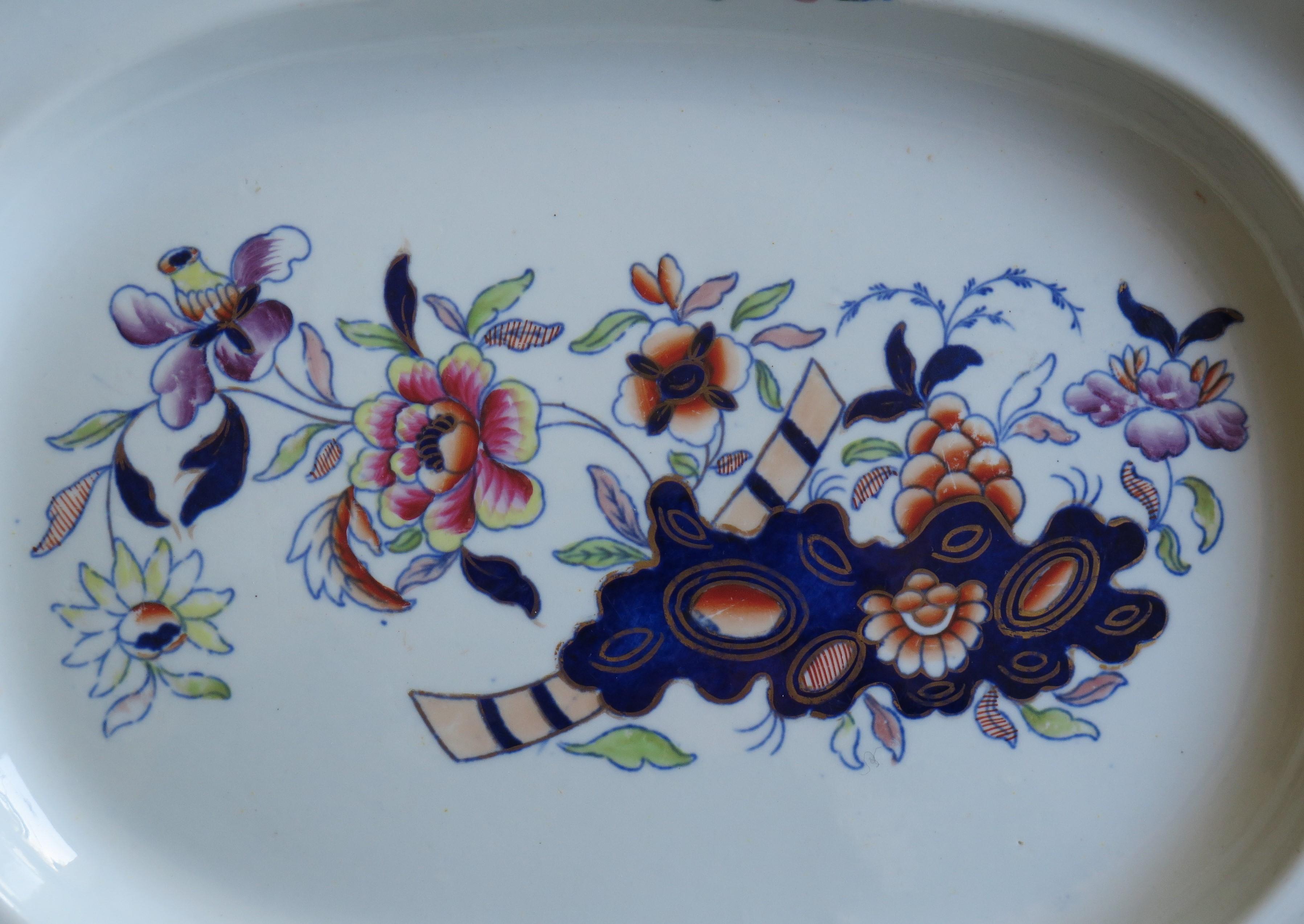 Georgian Davenport Ironstone Platter in Pattern 659, circa 1815 1