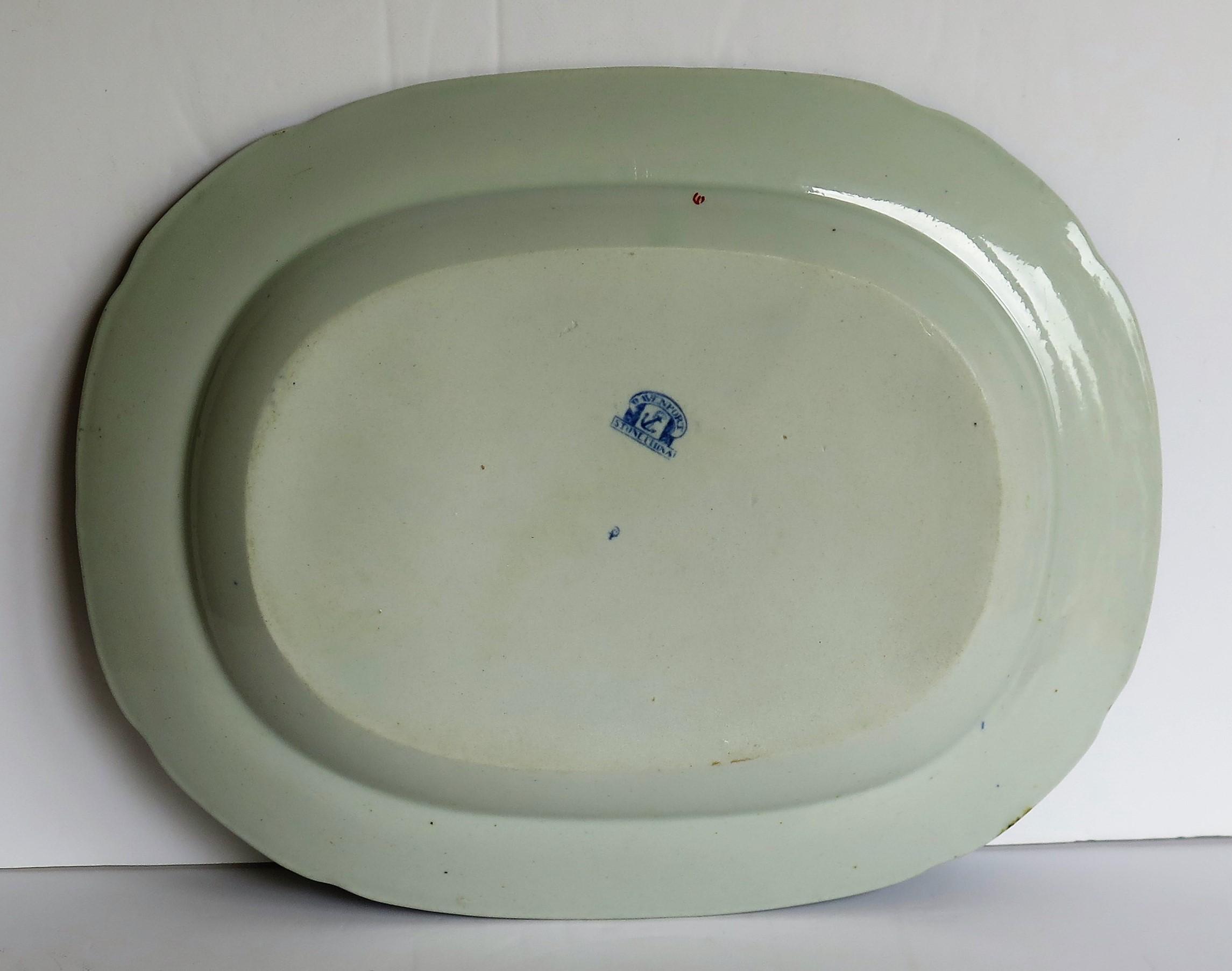 Georgian Davenport Ironstone Platter in the Flying Bird Pattern, circa 1820 In Good Condition In Lincoln, Lincolnshire
