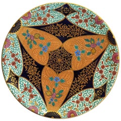 Assiette de cabinet en porcelaine Davenport finement peinte à la main, Angleterre Circa 1810