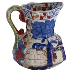 Antique Georgian Davenport small Jug or Pitcher Ironstone Jardinière Ptn, circa 1815