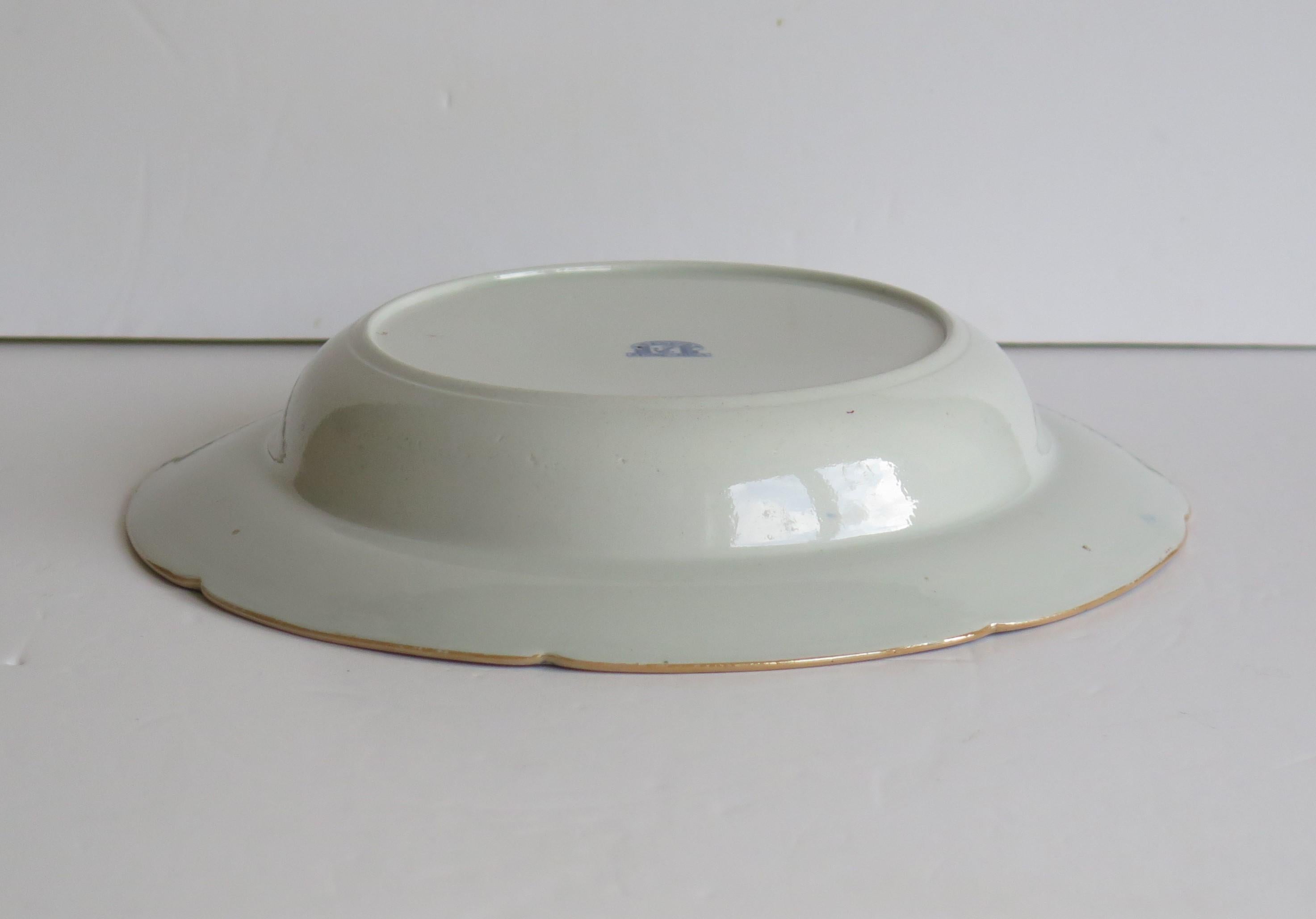 Georgian Davenport Soup Bowl or Plate Ironstone in Flying Bird Ptn, circa 1815 In Good Condition In Lincoln, Lincolnshire