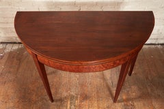 Georgian Demilune Card Table