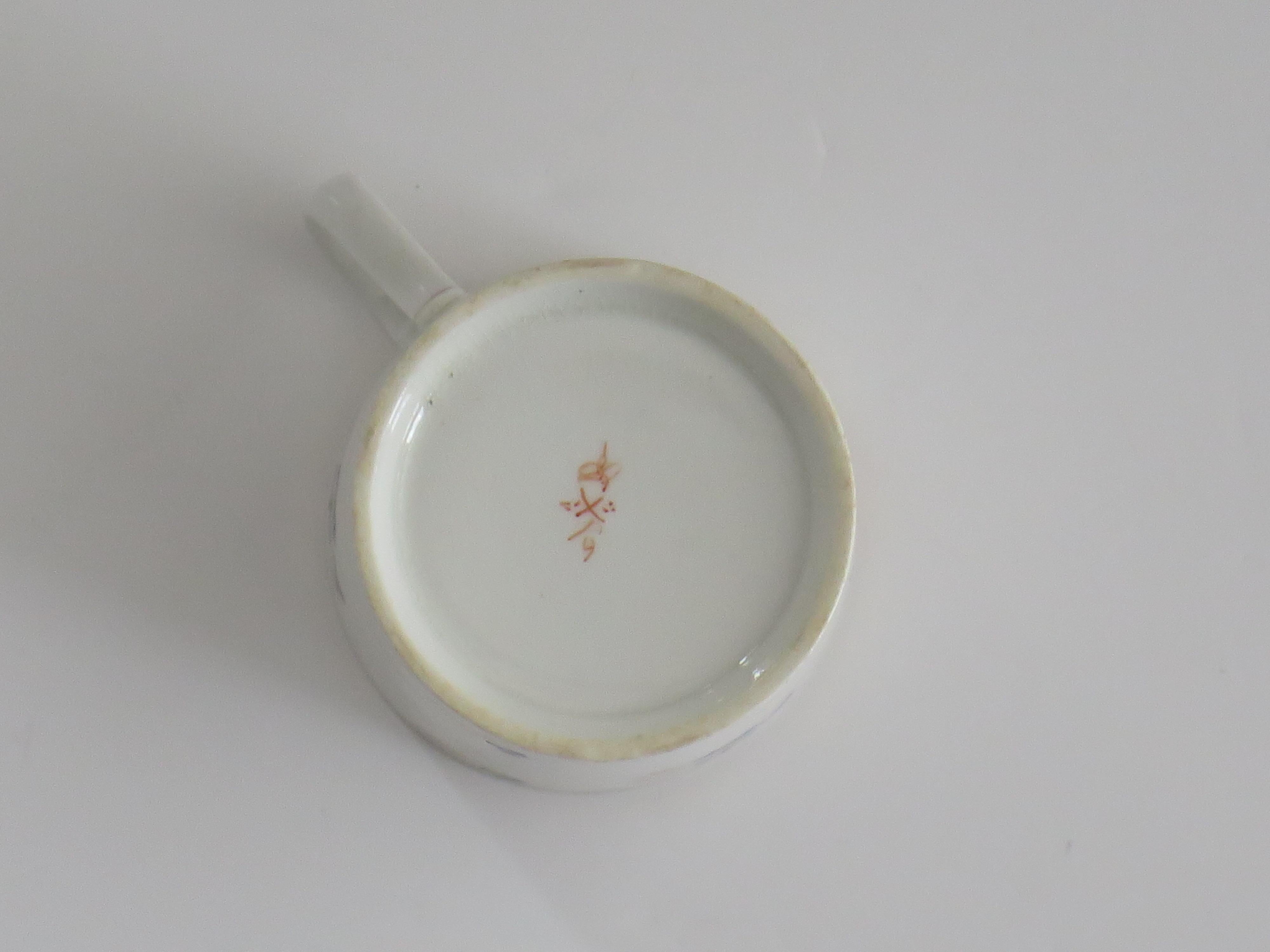 Georgianische Derby Kaffeekanne Chantilly Sprigs vergoldet Muster 129, um 1810 im Angebot 4