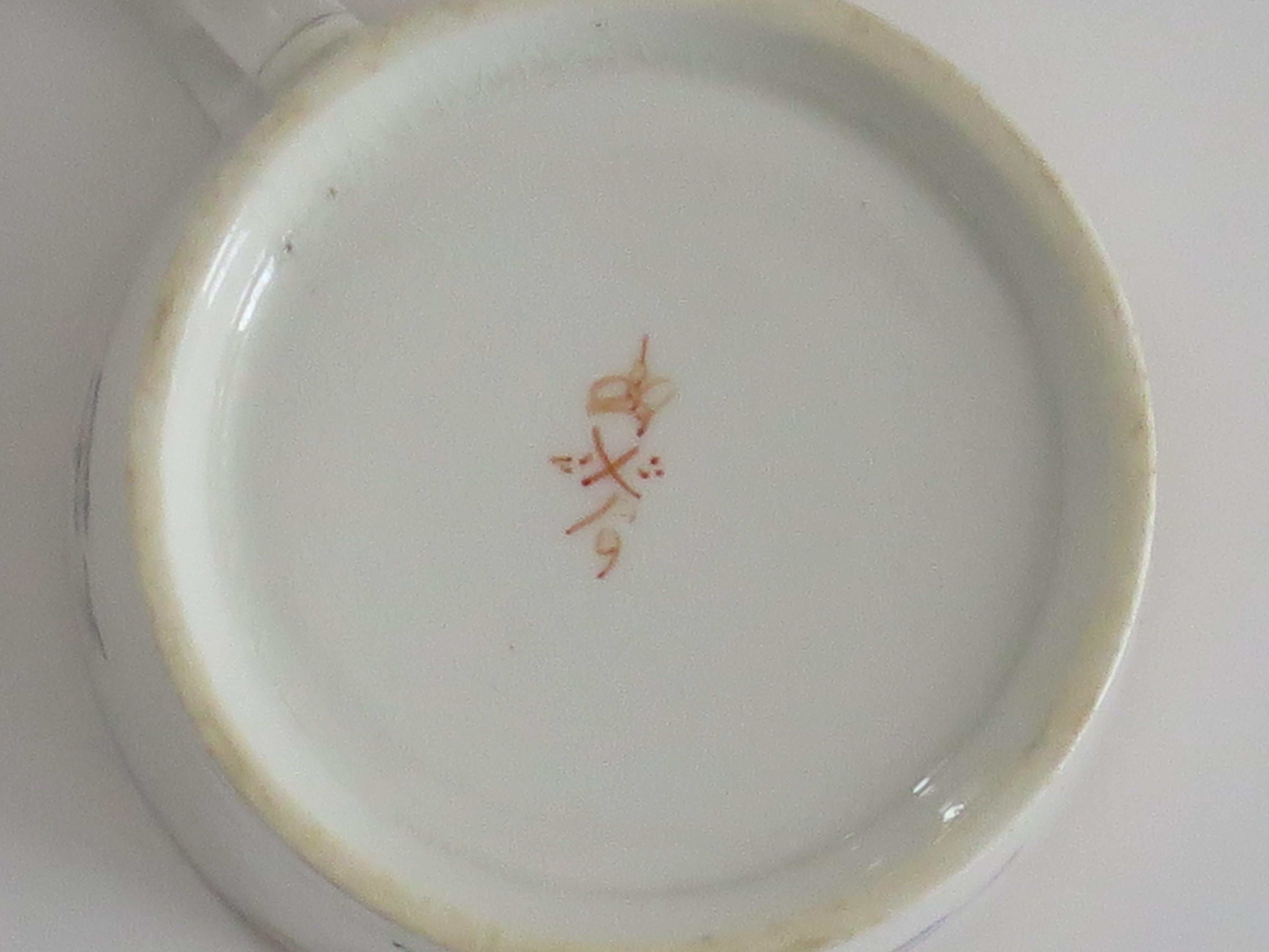 Georgianische Derby Kaffeekanne Chantilly Sprigs vergoldet Muster 129, um 1810 im Angebot 5