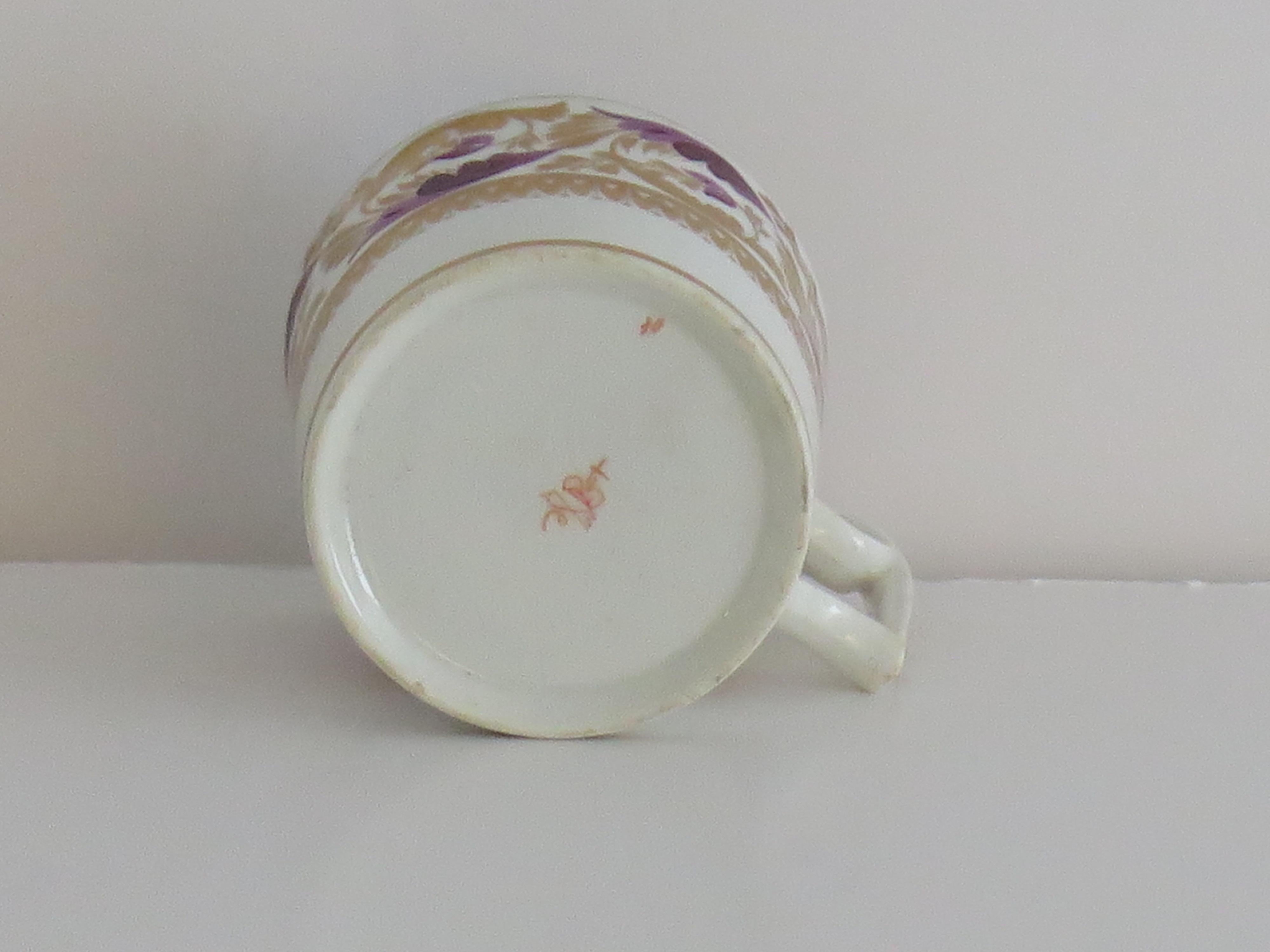 Georgian Derby Coffee Can in hand painted pattern 165,  circa 1815 For Sale 3