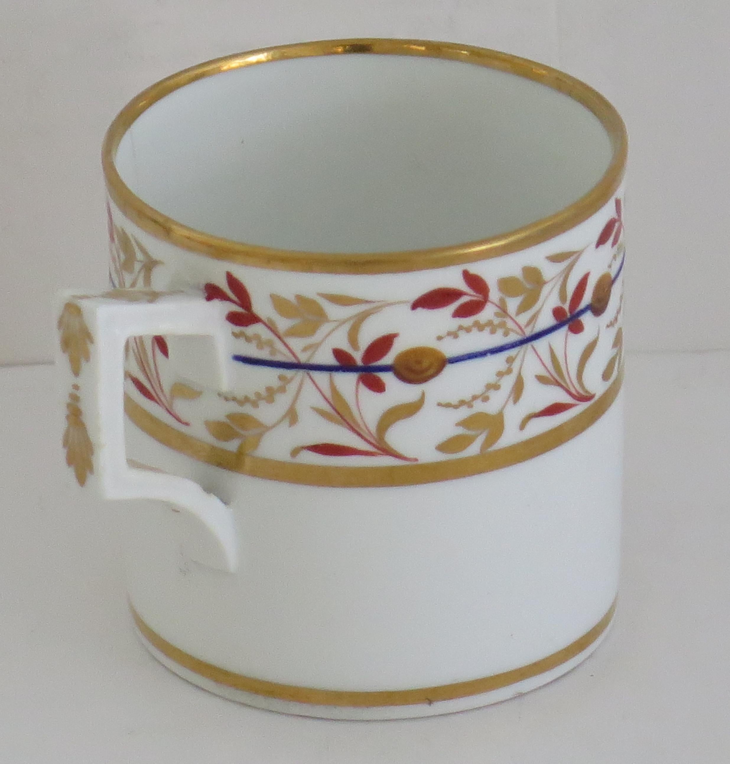 Georgian Derby Cup and Saucer Duo Hand Painted, Circa 1810 In Good Condition For Sale In Lincoln, Lincolnshire