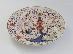 Georgian Derby Porcelain Dinner Plate Partridge Pattern hand painted, Ca 1815