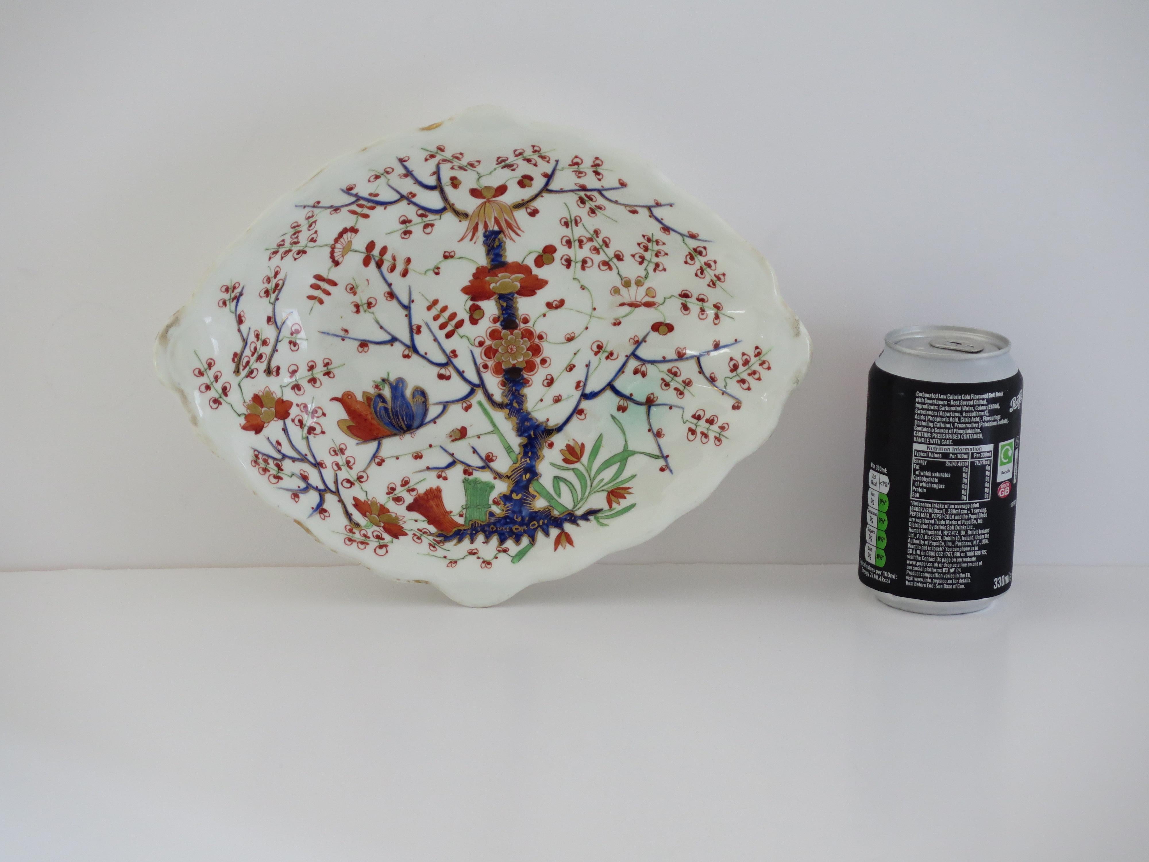 Plato o fuente de porcelana Georgiana Derby con motivo de perdiz pintado a mano, ca 1815 en venta 7