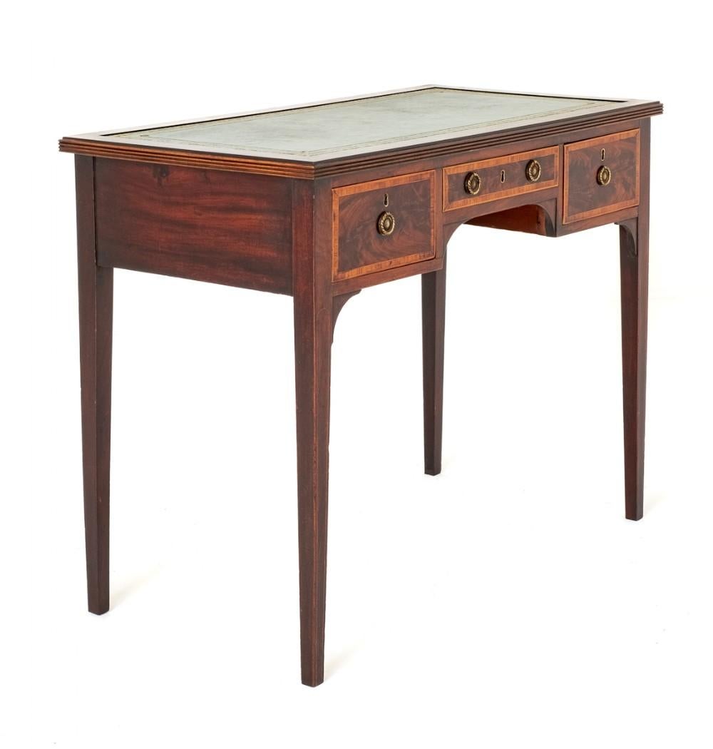 Early 19th Century Georgian Desk Mahogany Writing Table Circa 1800 For Sale