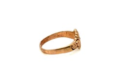 Georgischer Diamant Baby Ring Rosenschliff 14K Gelbgold Antik Original 1820-1850