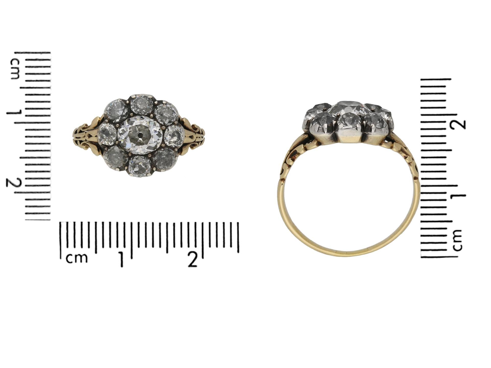 georgian cluster ring