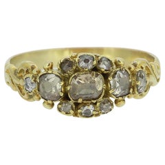 Used Georgian Diamond Cluster Ring