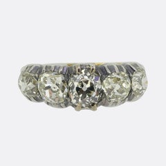 Bague géorgienne à cinq pierres
