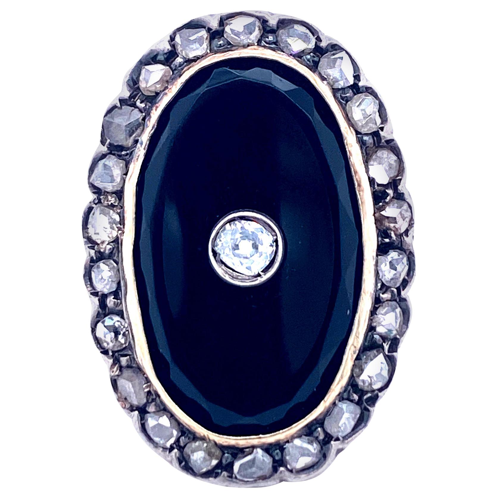Diamond Onyx Ring at 1stDibs