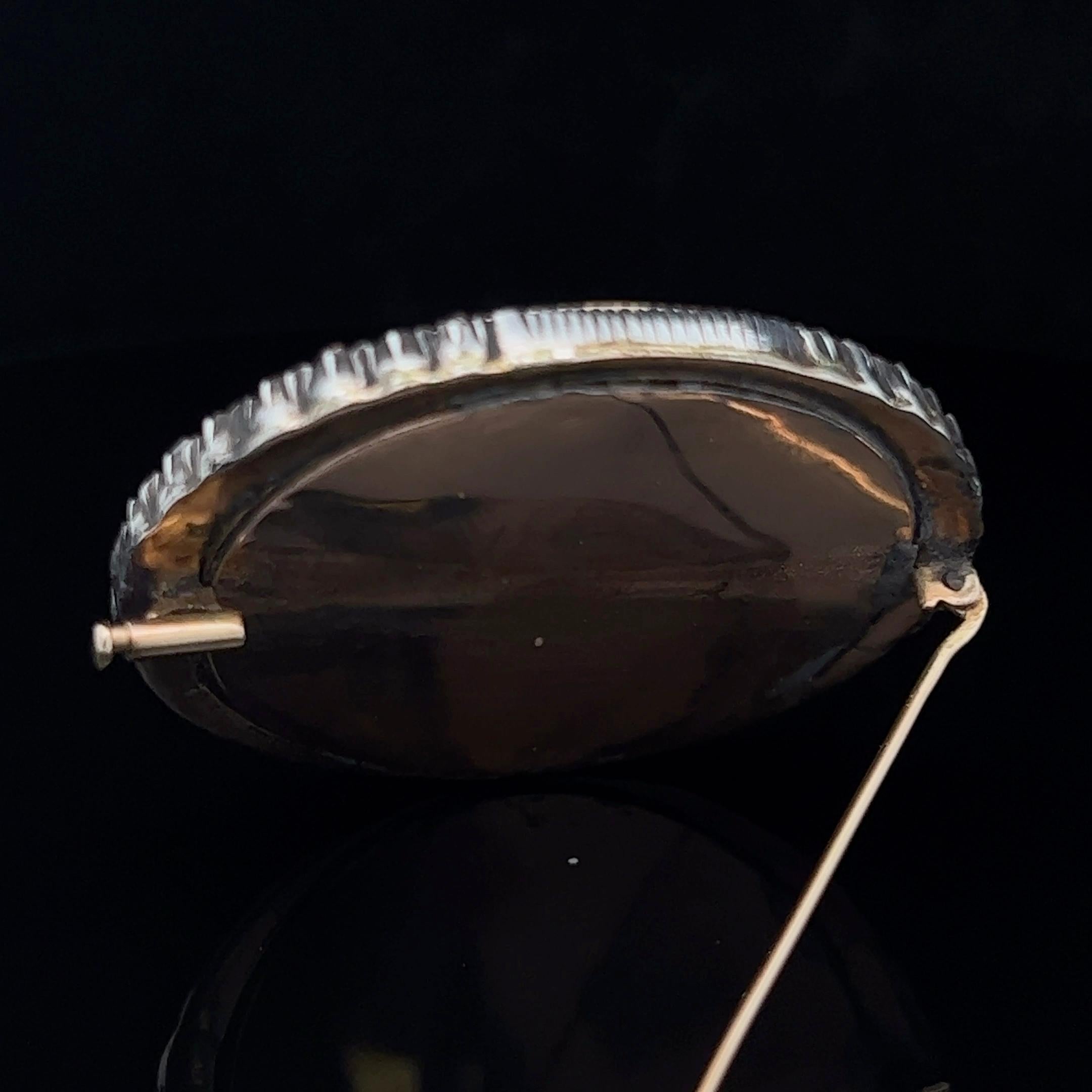 Women's or Men's Georgian Diamond Set Miniature Brooch Circa 1830s For Sale