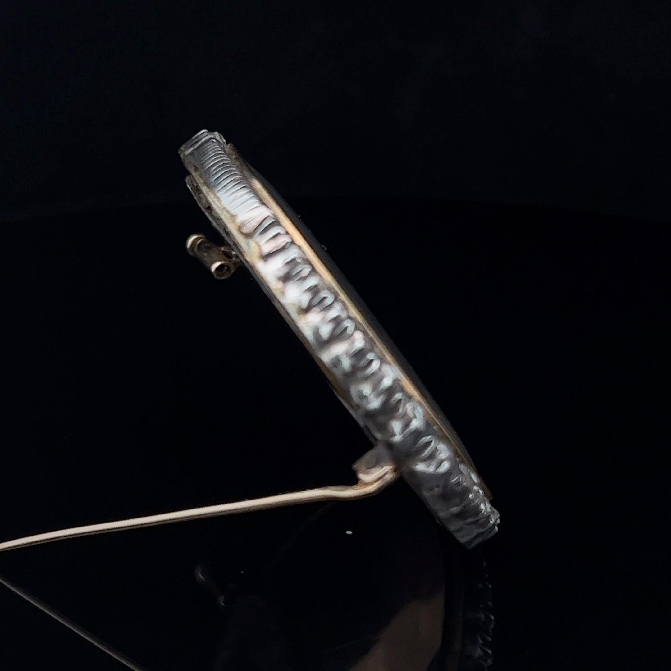 Georgische Miniatur-Brosche mit Diamantbesatz CIRCA 1830 für Damen oder Herren im Angebot