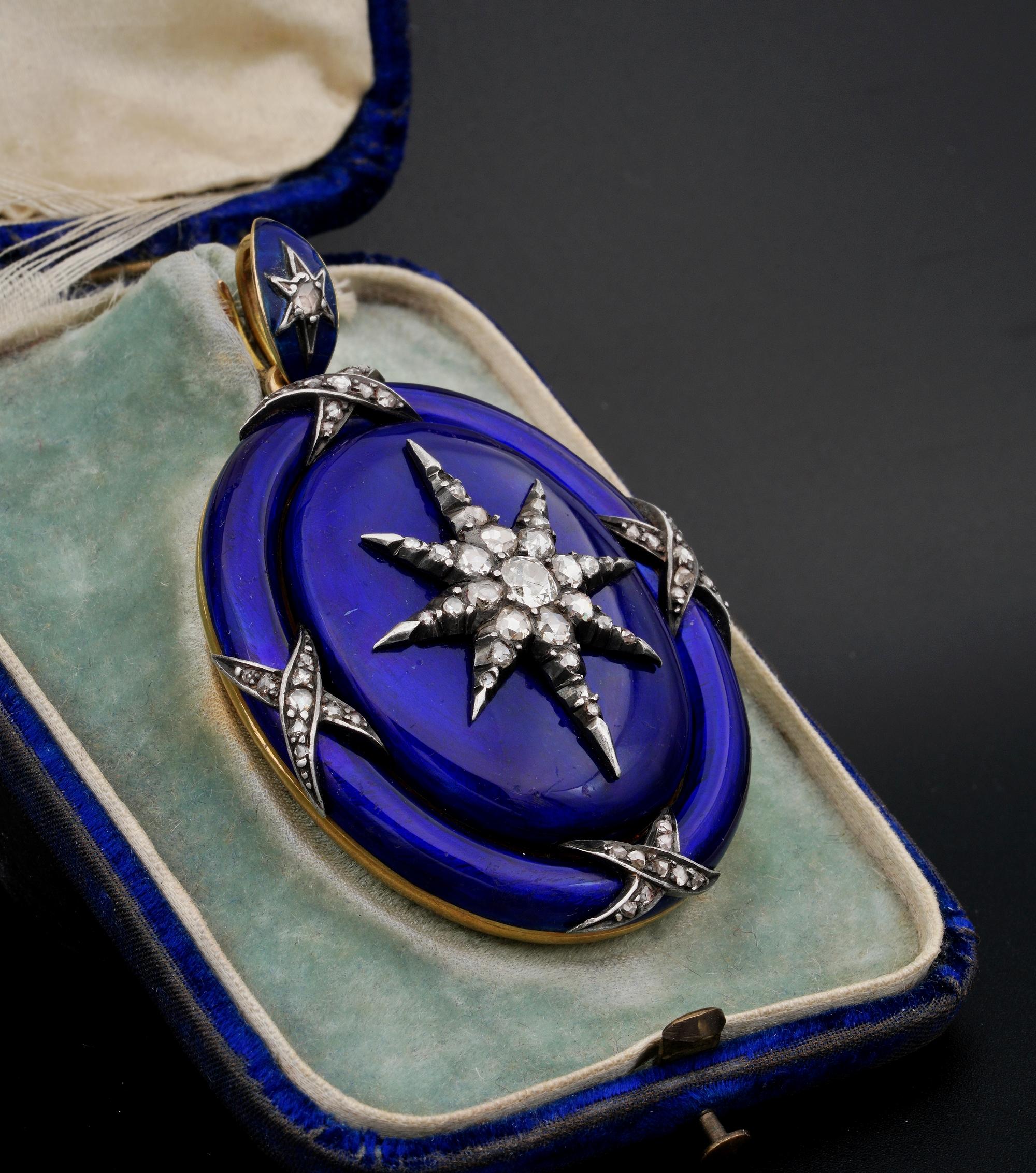 Secret keeper

An impressive large size Georgian period Diamond locket, rare for age , quality and size – 1800 ca
Georgian jewellery is rare and sought after, thought to be the most beautiful craftsmanship ever created
This outstanding example has