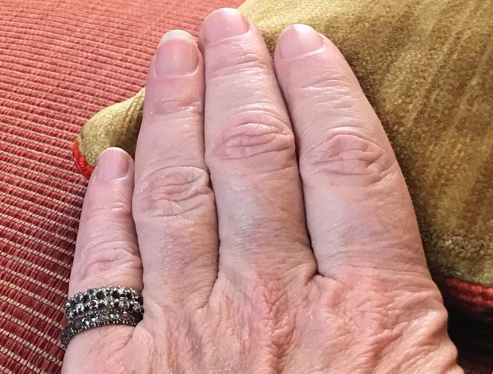 Georgian Double-Row Diamond Half Hoop Ring 4