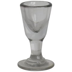 Georgian Dram Drinking Glass Hand Blown, English, circa 1800