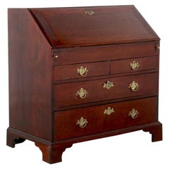 Georgian Drop-Front Bureau with Elaborate Interior