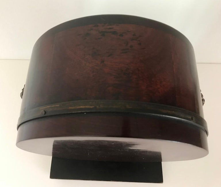 Drum Head Clock with Verge Escapement Signed Wray, London For