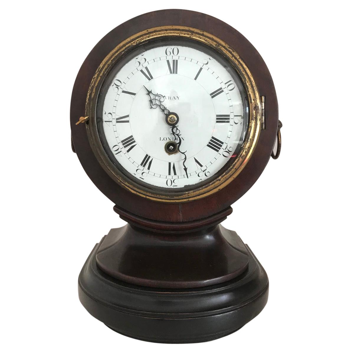 Verge Bracket Clock Enamel Dial, Martin, London For Sale at 1stDibs