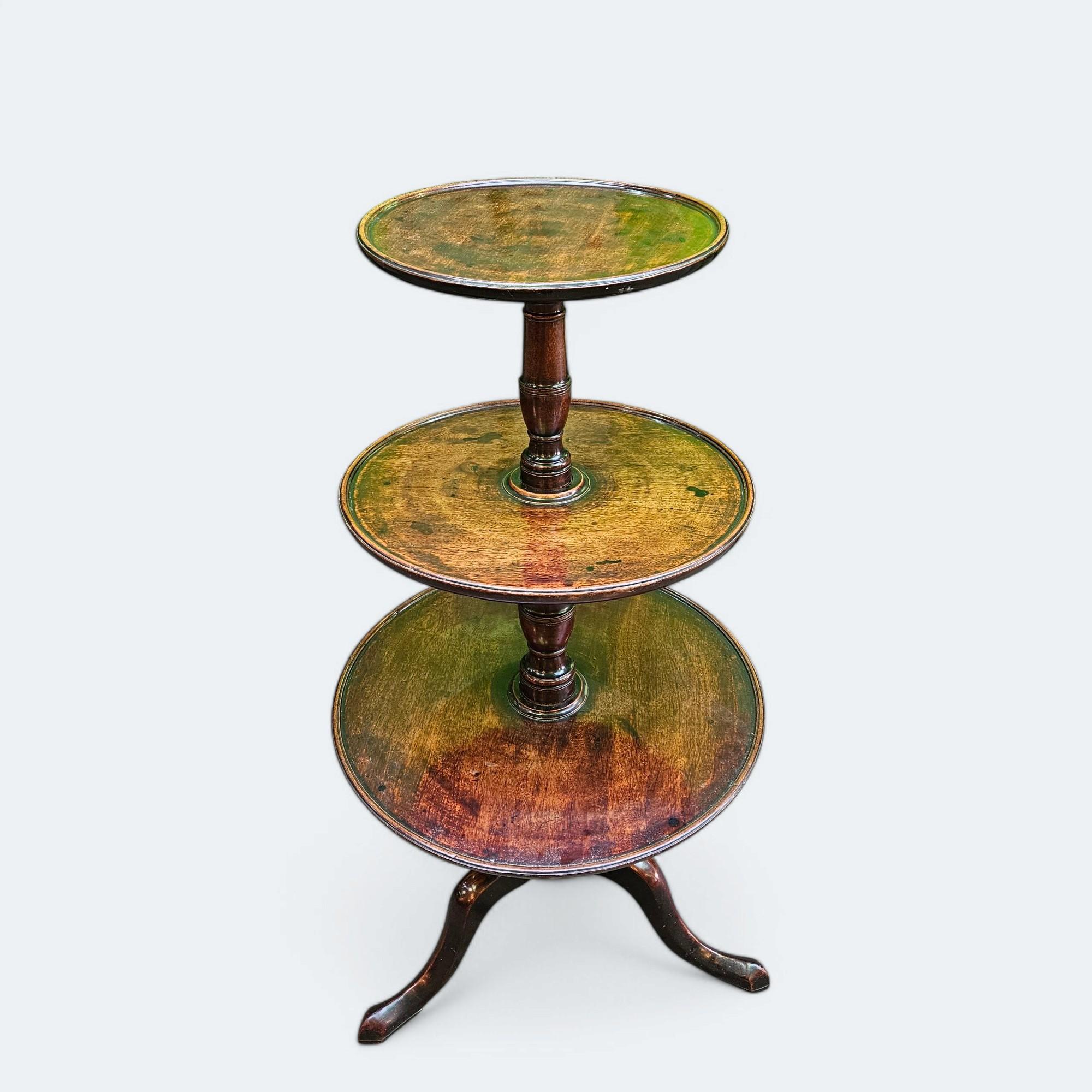 Antique Georgian Mahogany Dumbwaiter
C1880s

Very Strong and Robust Tripod Base 

Lovely Patina 