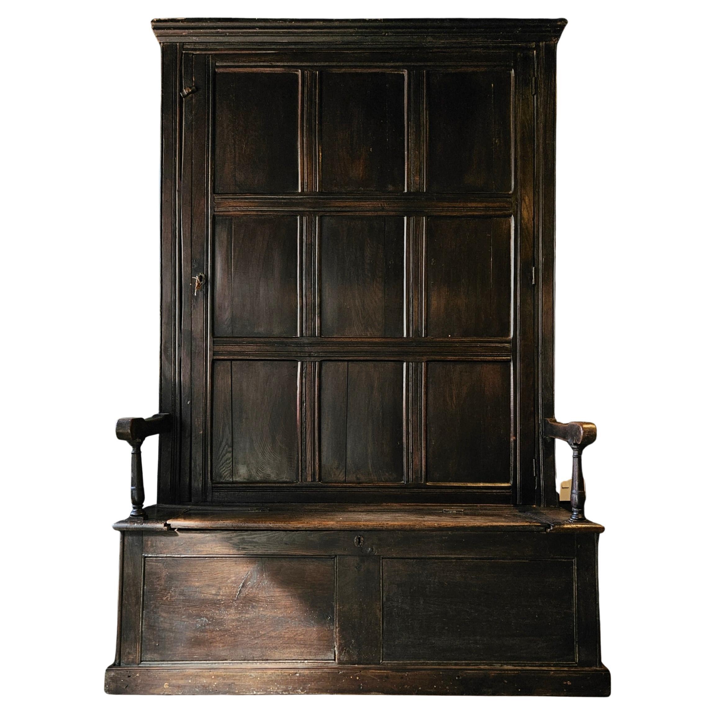 Georgian Elm Bacon Settle In The Original Paint