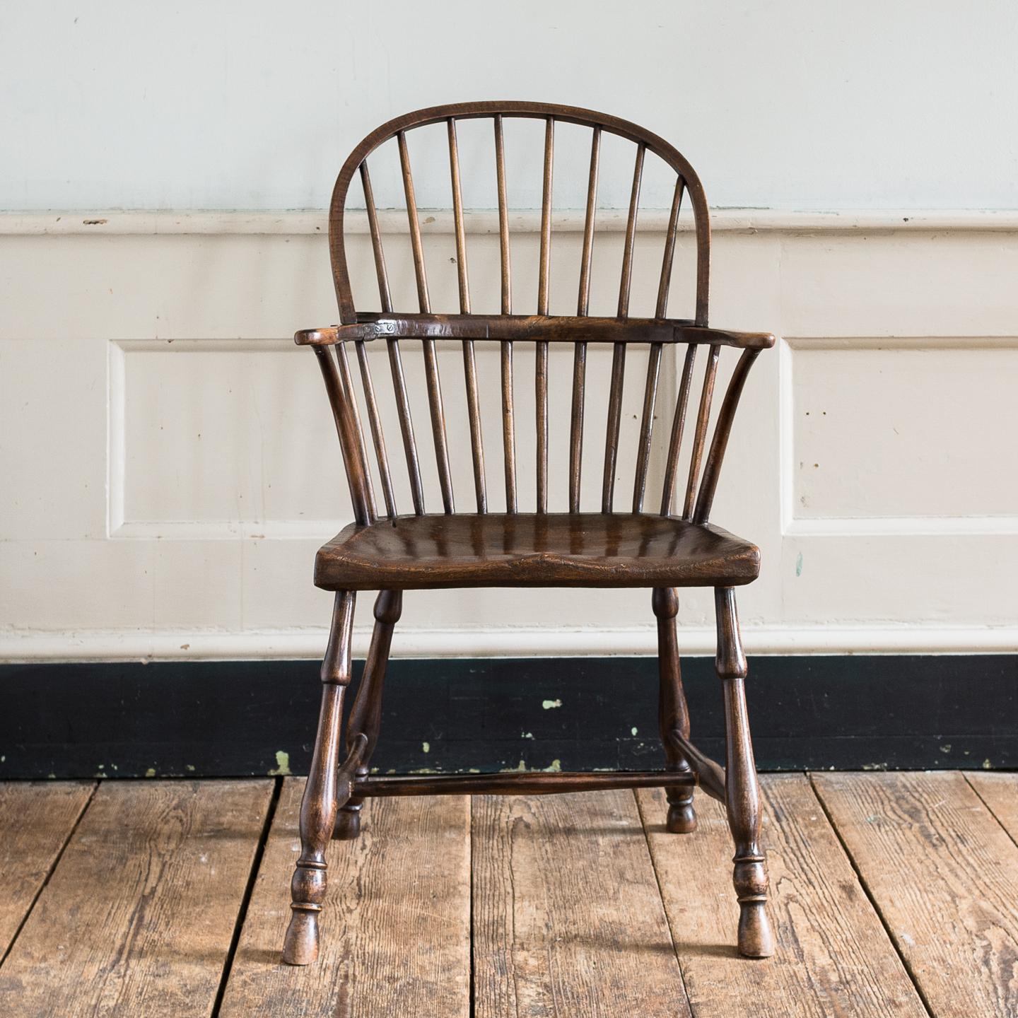 Georgian Elm Windsor Chair 7